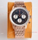 Super Clone Breitling Rose Gold Navitimer 01 Watch Valjoux7750 Movement_th.jpg